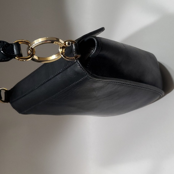 Vintage Salvatore Ferragamo Black Leather Crossbody Bag - Picture 2 of 16